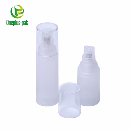 Airless Glossy or Frosted Bottle with Lotion Pump