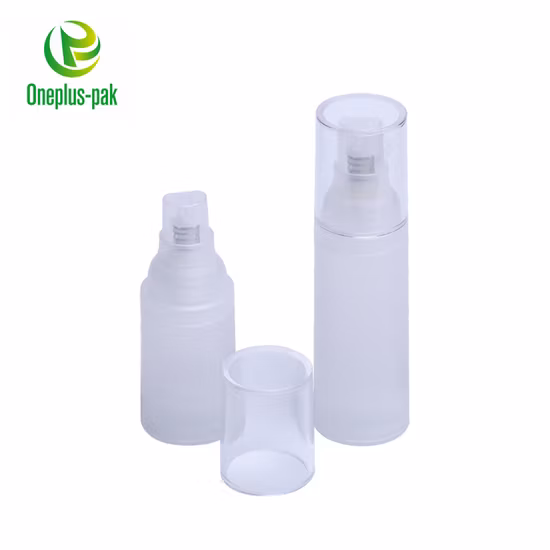 Airless Glossy or Frosted Bottle with Lotion Pump